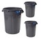 Magnum Tool 32 Gallon Trash Can, Construction Grade, Heavy Duty Plastic (3 Pack) CMTC-C000-32G03 - alternate 1