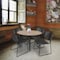 Regency Round Kahlo Breakroom Table, 48 in W, 48 in L, Noble Oak TPL48RNDNOBK - alternate 3