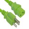 Sanoxy 2ft 18 AWG Universal Power Cord IEC320 C13 to NEMA 5-15P, Green SNX-CBL-LDR-PW130-4202 - alternate 1