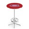 Holland Bar Stool Co 42" Chrome Montreal Canadiens Pub Table, 36" dia. Top L216C4236MonCan - alternate 1
