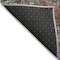Homeroots 5' X 8' Fern Green Black And Terra Cotta Striped Washable Indoor Outdoor Area Rug 605980 - alternate 7