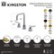 Kingston Brass Widespread Bathroom Faucet with Push Pop-Up Drain, Light Wood KS145LWTKL - alternate 2