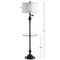 Jonathan Y Cora 60" Modern Metal LED Floor Lamp w/Integrated Glass Side Table and Swing Arm, Oil Rubbed Bronze/C JYL3055C - alternate 8