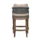 Armen Living Orbit Outdoor Patio 26in Counter Stool in Weathered Eucalyptus Wood with Gray Rope LCORBAEUCTP26 - alternate 5