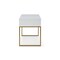 Homeroots 47" White and Gold Wood and Metal Writing Desk With Two Drawers 543788 - alternate 4