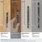Amerock Carrione 3-3/4 in 96 mm Center-to-Center Marble Black/Satin Nickel Cabinet Pull BP36648MBKG10 - alternate 4