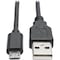 Tripp Lite USB 2.0 Hi-Speed A to Micro-B-USB Cable Coiled M/M 6FT 6ft U050-006-COIL - alternate 1