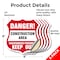 Signmission Construction Area Shield Sign Danger! Un, 6 inch X 6 inch, Vinyl Decal, 5PK SHI-D-5PACK-6-373 - alternate 3