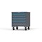 Strong Hold 5 drawer cabinet - (2x 3in, 2x 4in, 1x 6in) - Blue accents - Keyed Alike S3036-PCAAS-0502FS - alternate 3