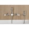 Kingston Brass Two-Handle Wall Mount Bridge Kitchen Faucet with Brass Sprayer, Brushed Nickel KS2448PLBS - alternate 3