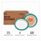 Perk Medium-Weight Paper Plates, 8.5" dia, White/Teal, 500PK PK54329CT - alternate 3