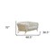 Homeroots 69in Pearl Tufted Velvet And Gold Chesterfield Love Seat 489284 - alternate 4