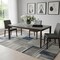 Homeroots 79" Gray and Walnut Faux Marble and Wood Dining Table 716290 - alternate 3