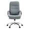 Homeroots Gray and Silver Adjustable Height Swivel Rolling Executive Office Chair 638364 - alternate 7