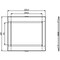 Siemens cover frame for door cutout 104.6 x 75.8 mm WxH, accessory for: motor 3VA9257-0SB30 - alternate 2