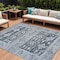 Homeroots 8' X 10' Blue And Denim Blue Aztec Washable Indoor Outdoor Area Rug 616595 - alternate 1
