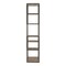 Homeroots 79" Brown And Natural Metal and Wood Seven Tier Bookcase 517719 - alternate 3