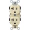 Leviton 20A Ivory Shallow Commercial Grade 5-20R Duplex Outlet S01-0BR20-0IS - alternate 1