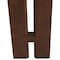 Leisuremod Velo Modern Dining Chair in Black Walnut Wood with Dark Brown Seat, 4PK VCBW-51DBR4 - alternate 6