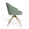 Martha Stewart Sora Upholstered Stationary Office Chair in Sage/Polished Brass CH-222119-SG-GLD-MS - alternate 8