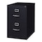Hirsh 18" W 2 Drawer Vertical File Cabinet, Black, Legal 14419 - alternate 3