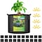 Ipower 5 Gallon Grow Bags, Garden Planting Nonwoven Fabric Pots, 20 Labels Included, 20PK GLGROWBAG5X5BLKV5X4 - alternate 1