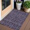 Homeroots 3' X 5' Purple Plum And Charcoal Medallion Washable Indoor Outdoor Area Rug 589308 - alternate 1