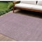 Homeroots 9' X 12' Eggplant And Ivory Geometric Washable Indoor Outdoor Area Rug 595641 - alternate 1