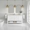James Martin Vanities Breckenridge 60 in. Double Vanity, Bright White, w/ 3 CM Eternal Jasmine Pearl Quartz Top 330-V60D-BW-3EJP - alternate 4