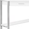 Homeroots 42" White and Silver Corner Computer Desk 355733 - alternate 4
