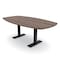 Skutchi Designs Arc Boat Conference Table With Power, 48 in W, 72 in L HAR-ABOT-48X72-T.BK-H3041-NA - alternate 1