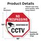 Signmission No Trespassing Monitored By CCTV, 10 Inch X 10 Inch, Vinyl Decal OC-D-10-33 - alternate 3