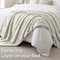 Lavish Home Sherpa Fleece Throw Blanket for Couch, Beige, 50 inx 60 in 67-THROW-BGE - alternate 4