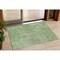 Homeroots 3' X 5' Green And Light Green Geometric Washable Indoor Outdoor Area Rug 594539 - alternate 1