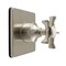 Kingston Brass Single-Handle Three-Way Diverter Valve with Square Trim Kit, Brushed Nickel KS3048NX - alternate 1