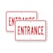 Signmission Entrance, 18'' X 24'' 2 Signs, Heavy Gauge Aluminum, 2PK A-1824-2PACK-2657 - alternate 1