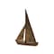 Homeroots 12" Rust Aluminum Decorative Sailboat Tabletop Sculpture 568873 - alternate 4