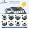 Iliving Smart Solar Attic Round 14 in. Black 1150 CFM, Cools up to 2000 sq. ft. Exhaust Fan ILG8SF301 - alternate 5