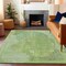 Homeroots 9' X 12' Artichoke Green And Mint Green Abstract Washable Indoor Outdoor Area Rug 615684 - alternate 6