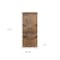 Homeroots 10" Brown Solid Wood Paper Organizer 487946 - alternate 4