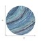 Homeroots 8' Blue Aqua And Ivory Round Abstract Washable Indoor Outdoor Area Rug 631235 - alternate 6