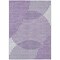 Homeroots 3' X 5' Purple Gray And Ivory Geometric Washable Indoor Outdoor Area Rug 597655 - alternate 9