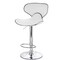Elama 2 Piece Faux Leather Adjustable Bar Stool in White with Chrome Base ELM-723-WHT - alternate 8