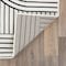 World Rug Gallery Contemporary Stripe Arch Design Runner Rug 2 ft x 7 ft Cream 3017CREAM2X7 - alternate 9