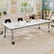 Flash Furniture Commercial Adjustable Height Rectangular Activity Table - Locking Casters-White XU-A3072-REC-WHT-T-P-CAS-GG - alternate 7