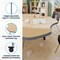 Flash Furniture Commercial Adjustable Height Flower Activity Table with Locking Casters-LT NAT XU-A60-FLR-LTNAT-T-P-CAS-GG - alternate 5