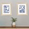 Homeroots Set Of Two Indigo Song Gold Framed Print Wall Art, 2PK 521525 - alternate 4
