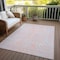Homeroots 3' X 5' Pink And Gray Animal Print Washable Indoor Outdoor Area Rug 600696 - alternate 7
