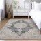 Homeroots 3' X 5' Black And Ivory Oriental Washable Indoor Outdoor Area Rug 597722 - alternate 7