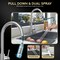 Anzzi 16 in. 1-Handle Pull-Down Sprayer Kitchen Faucet in Brushed Nickel , 1.8 GPM and Dual Spray Modes KF-AZ601BN - alternate 7